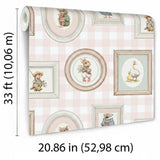 Veer Decor Woodland Gallery Pink Wallpaper