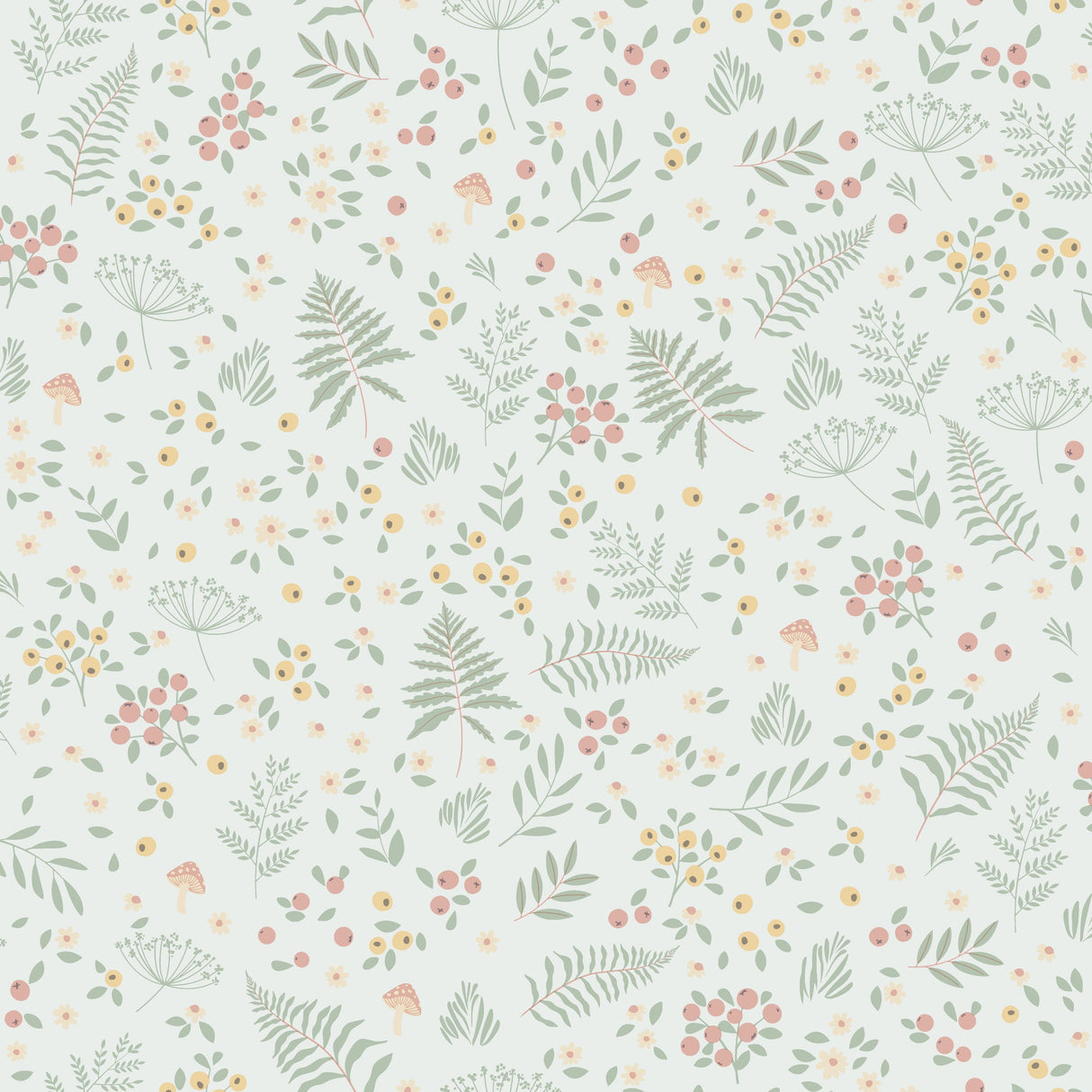 Veer Decor Bramble & Bloom Green Wallpaper