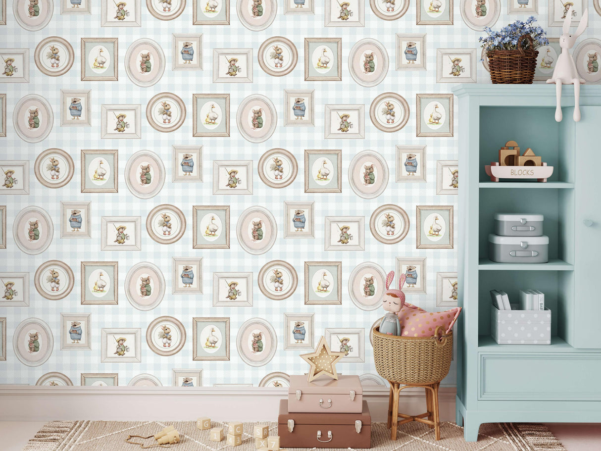 Veer Decor Woodland Gallery Green Wallpaper