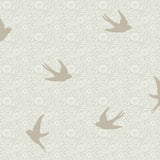 Veer Decor Sparrow Silhouettes Green Wallpaper