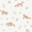 Veer Decor Fox and Fern White Wallpaper
