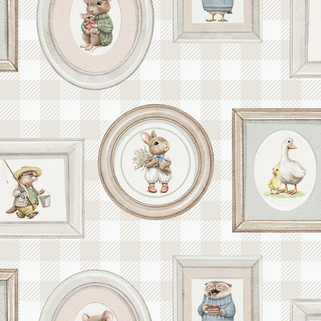 Veer Decor Woodland Gallery Beige Wallpaper
