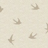 Veer Decor Sparrow Silhouettes Beige Wallpaper