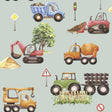 Veer Decor Little Builders Grey Wallpaper