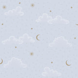 Veer Decor Moonlit Mist Blue Wallpaper