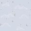 Veer Decor Moonlit Mist Blue Wallpaper