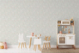 Veer Decor Blushed Meadow Green Wallpaper