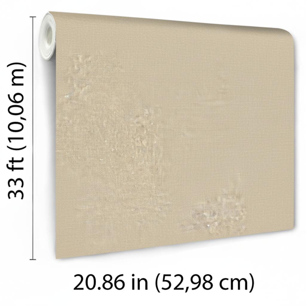 Veer Decor Faux Hemp Texture Warm Beige Wallpaper