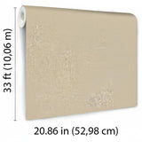 Veer Decor Faux Hemp Texture Warm Beige Wallpaper