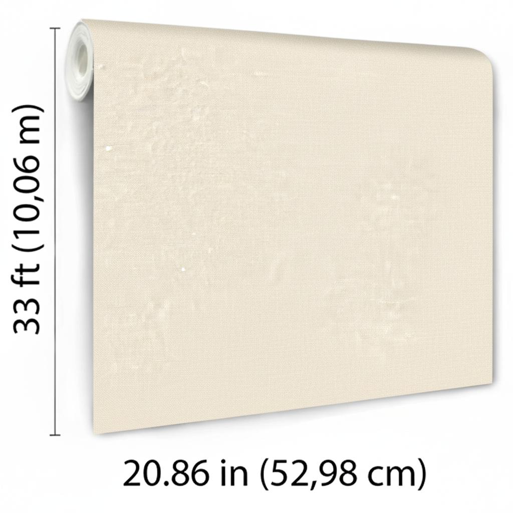 Veer Decor Faux Hemp Texture Beige Wallpaper