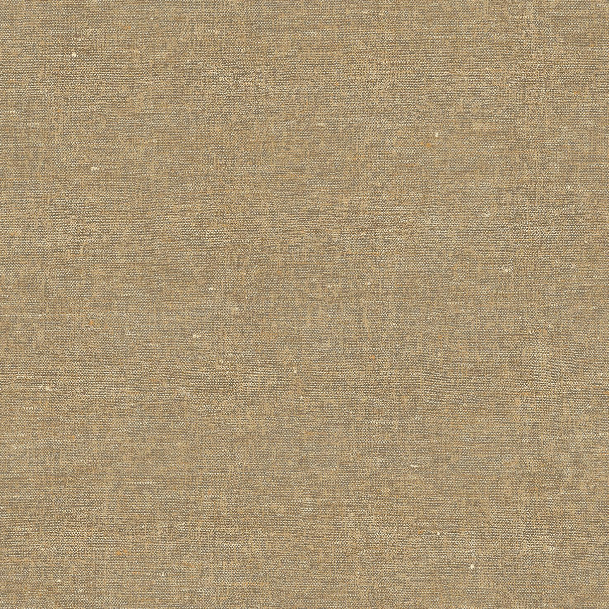 Veer Decor Faux Hemp Texture Ocher Wallpaper