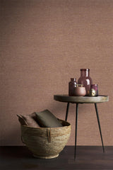 Veer Decor Faux Hemp Texture Terracotta Wallpaper