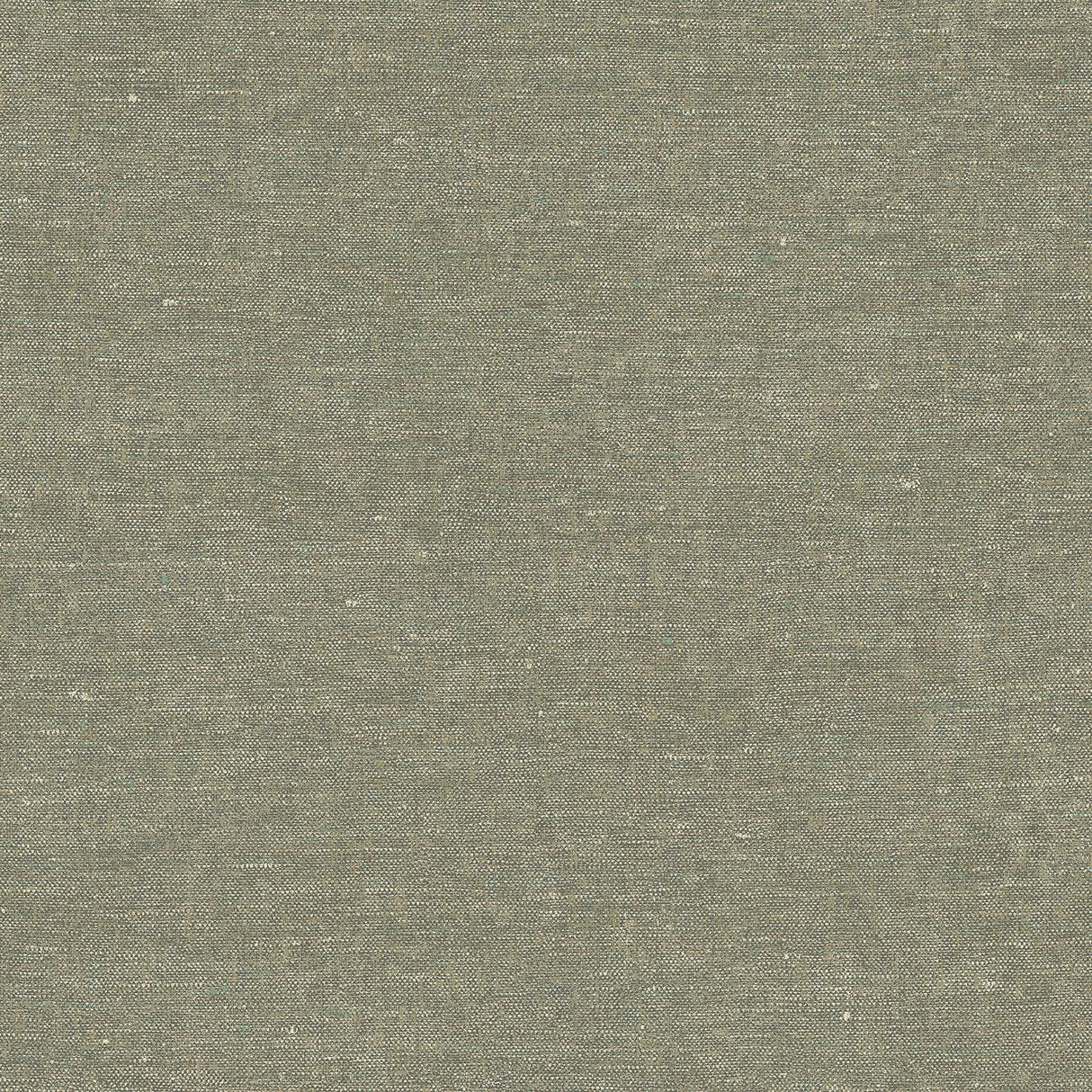 Veer Decor Faux Hemp Texture Oil Green Wallpaper