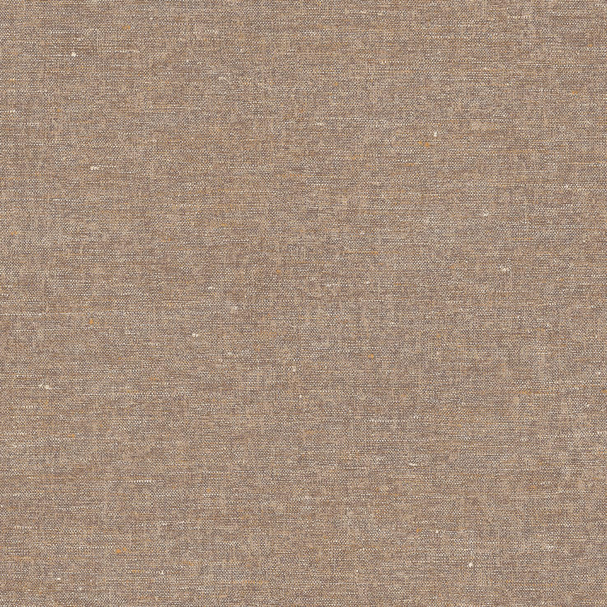 Veer Decor Faux Hemp Texture Carob Brown Wallpaper