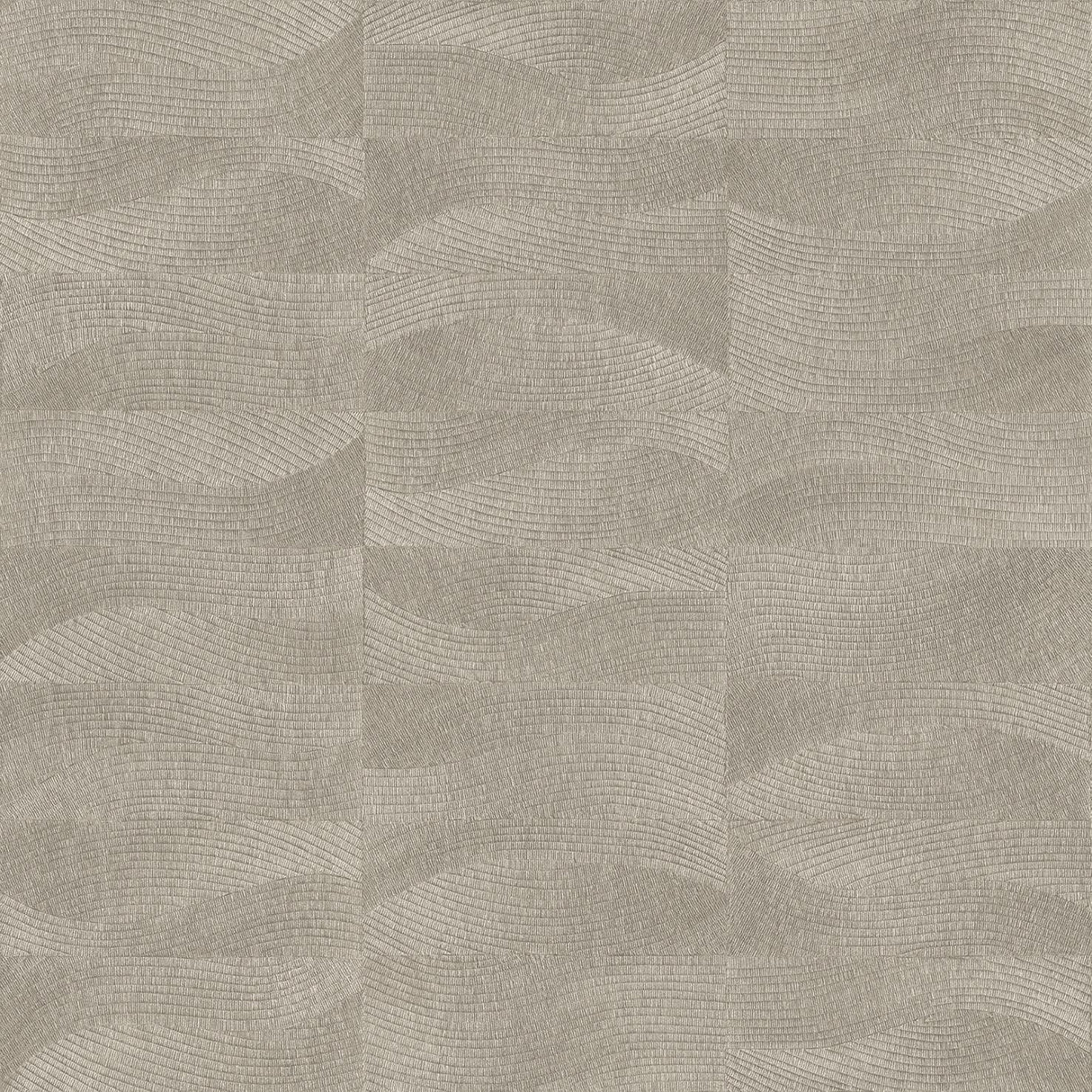 Veer Decor Terra Tide Geo Texture Warm Grey Wallpaper