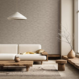 Veer Decor Terra Tide Geo Texture Warm Grey Wallpaper