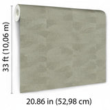 Veer Decor Terra Tide Geo Texture Oil Green Wallpaper