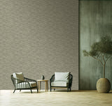 Veer Decor Terra Tide Geo Texture Oil Green Wallpaper
