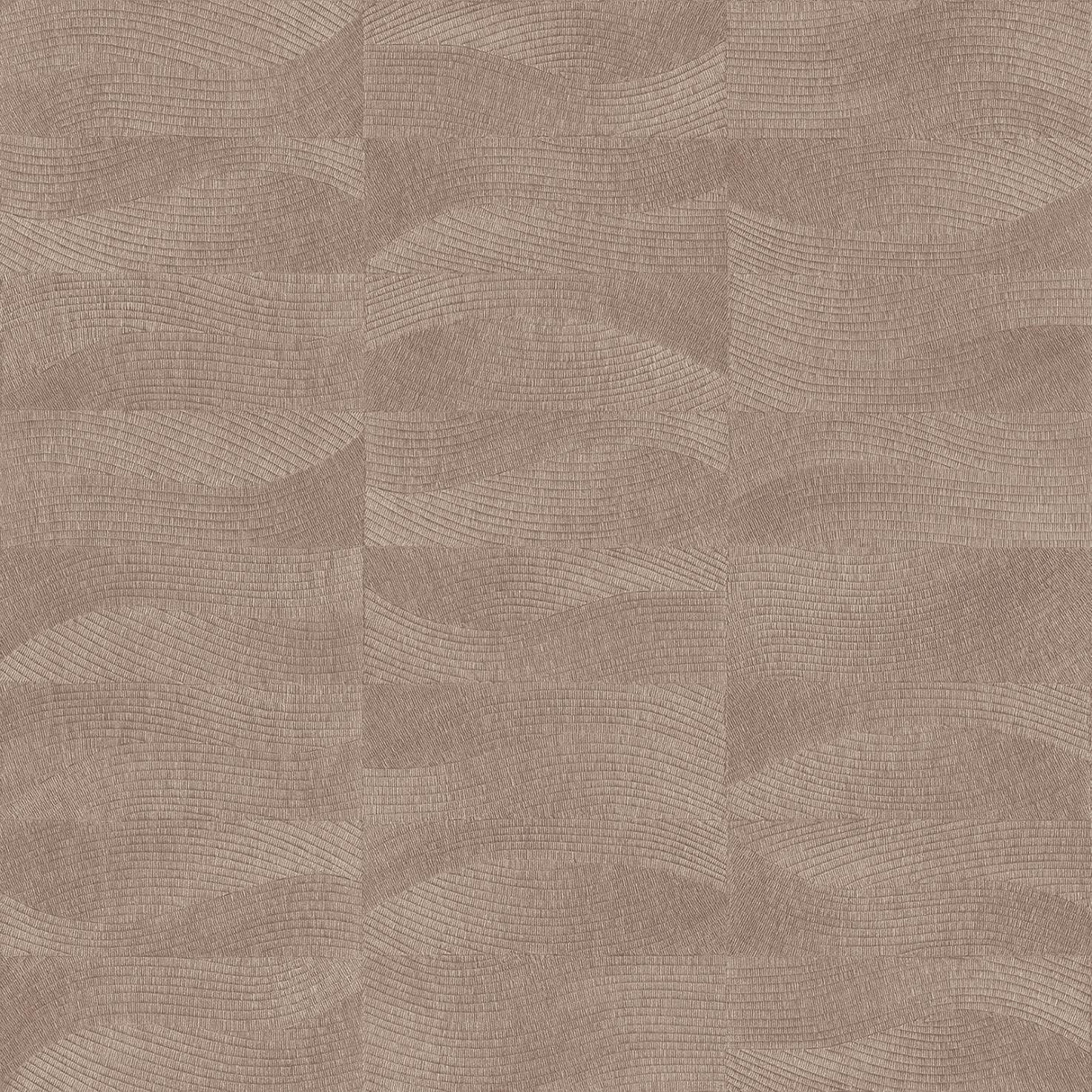 Veer Decor Terra Tide Geo Texture Cedar Wood Wallpaper