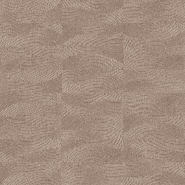 Veer Decor Terra Tide Geo Texture Cedar Wood Wallpaper