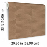 Veer Decor Terra Tide Geo Texture Imperial Browm Wallpaper
