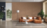 Veer Decor Terra Tide Geo Texture Imperial Browm Wallpaper