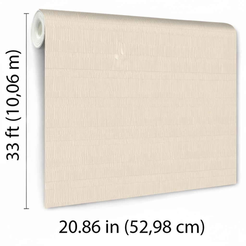 Veer Decor Pleated Origami Texture Beige Wallpaper