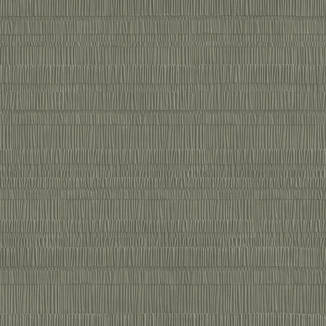 Veer Decor Pleated Origami Texture Deep Green Wallpaper