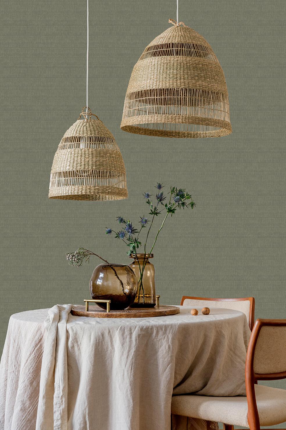 Veer Decor Pleated Origami Texture Deep Green Wallpaper