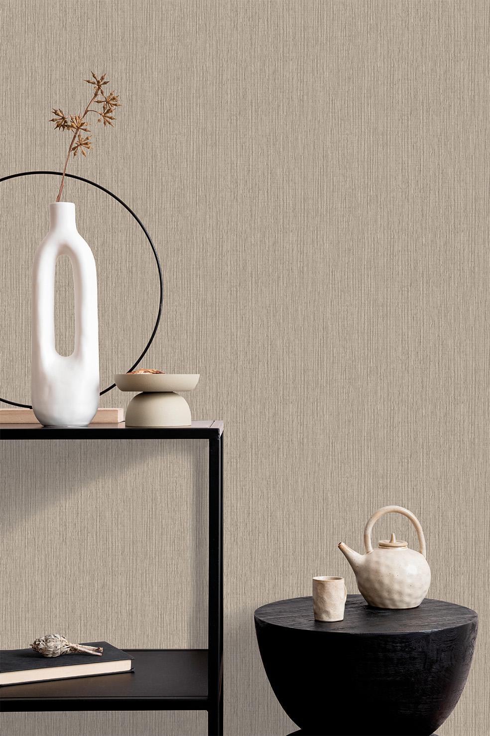Veer Decor Sienna Strand Texture Warm Grey Wallpaper