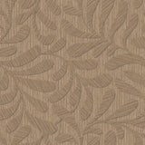 Veer Decor Carved Foliage Chestnut Wallpaper