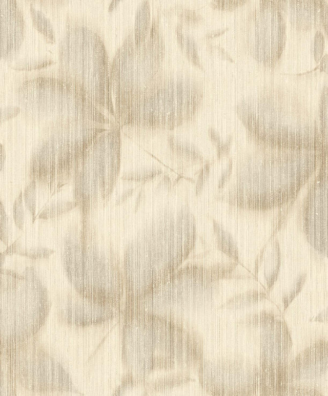 Veer Decor Vellum Leaf Taupe Wallpaper