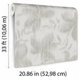 Veer Decor Vellum Leaf Oyster Mushroom Wallpaper
