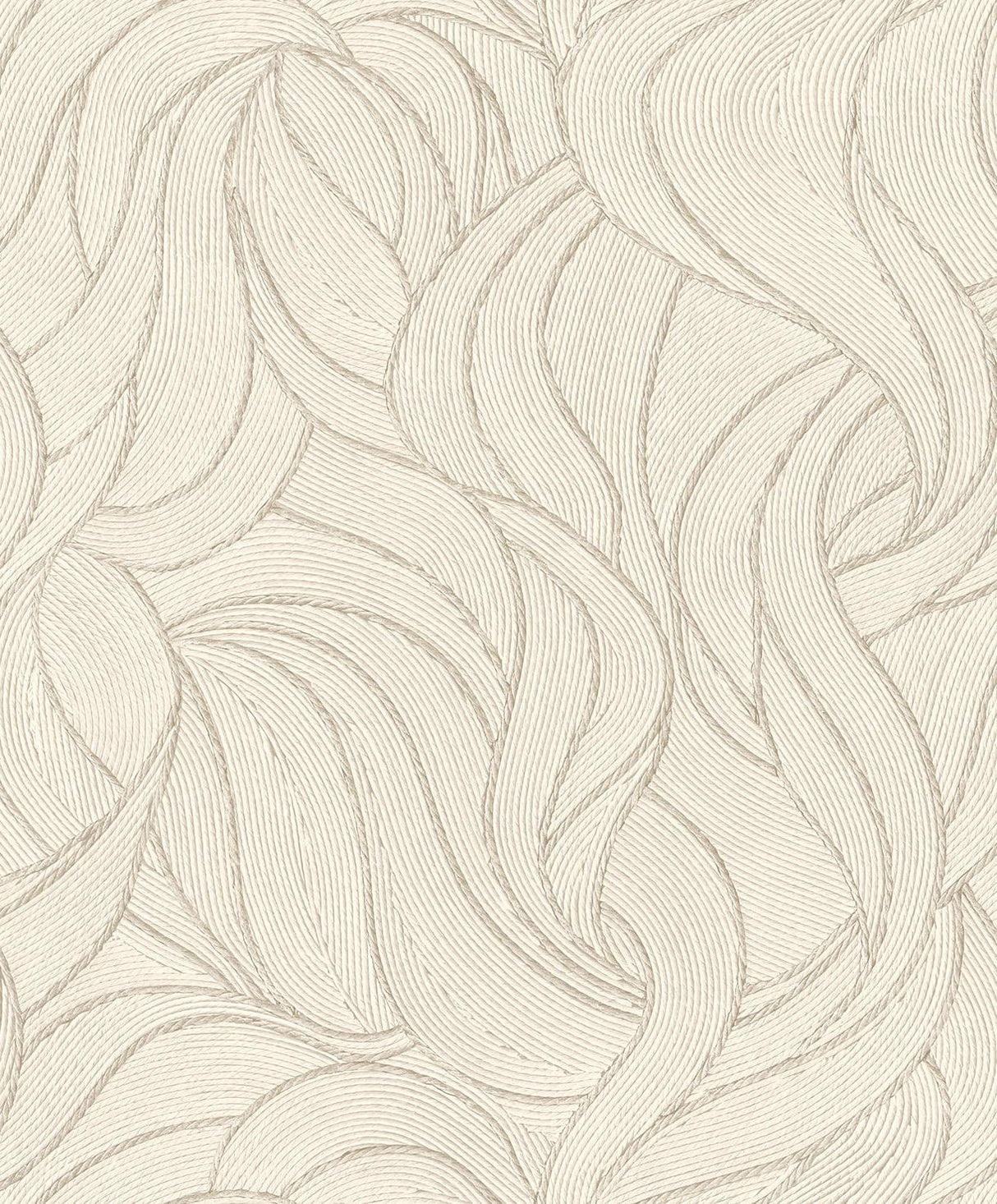 Veer Decor Woven Drift White Wallpaper