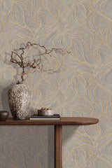 Veer Decor Woven Drift White Wallpaper
