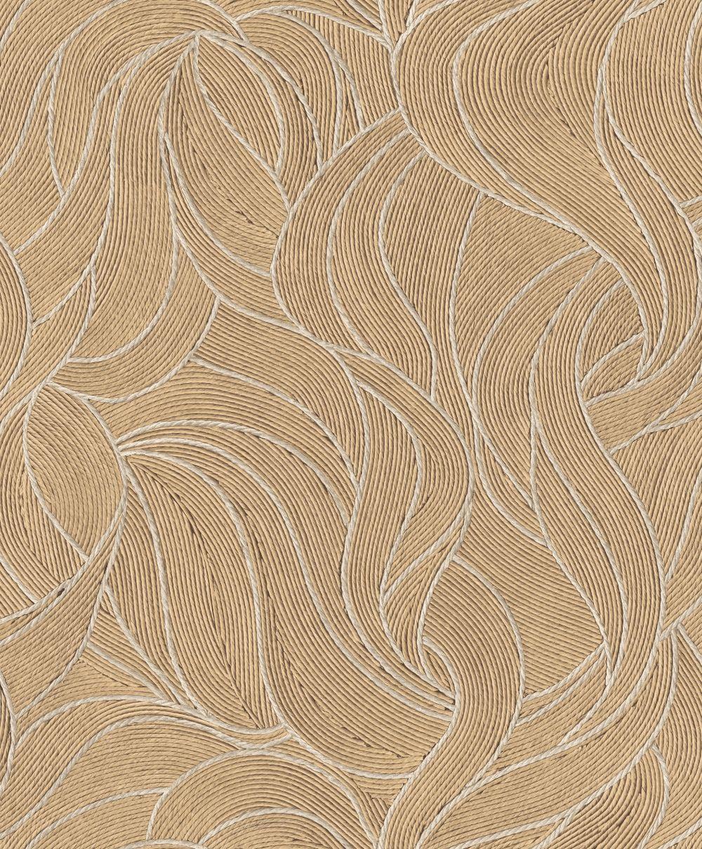 Veer Decor Woven Drift Latte Wallpaper