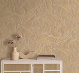 Veer Decor Woven Drift Latte Wallpaper