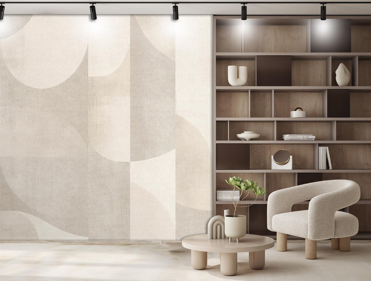 Veer Decor Abstract Arch Cream Wallpaper Mural