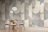 Veer Decor Abstract Arch Greige Wallpaper Mural