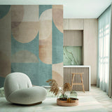 Veer Decor Abstract Arch Blue Fusion Wallpaper Mural