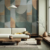 Veer Decor Abstract Arch Roasted Cashew Wallpaper Mural