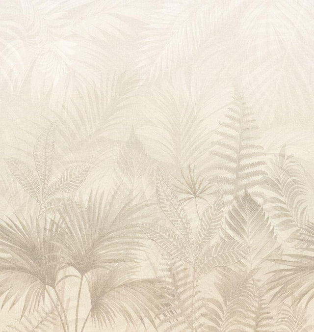 Veer Decor Linen Jungle Greige Wallpaper Mural