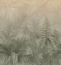Veer Decor Linen Jungle Oil Green Wallpaper Mural