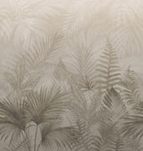 Veer Decor Linen Jungle Taupe Wallpaper Mural