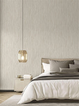 Veer Decor Artisan Reed Texture Cream Wallpaper