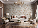 Veer Decor Grand Magnolia Orange Wallpaper