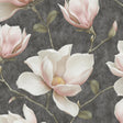 Veer Decor Grand Magnolia Black Wallpaper