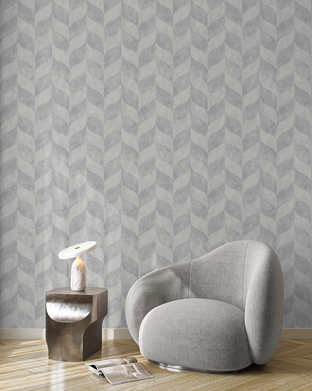 Veer Decor Harlow Geo Grey Wallpaper