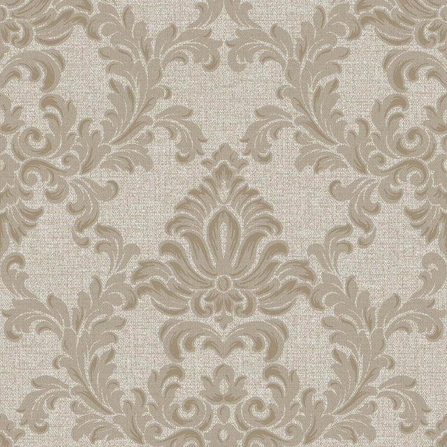 Veer Decor Venezia Damask Beige Wallpaper