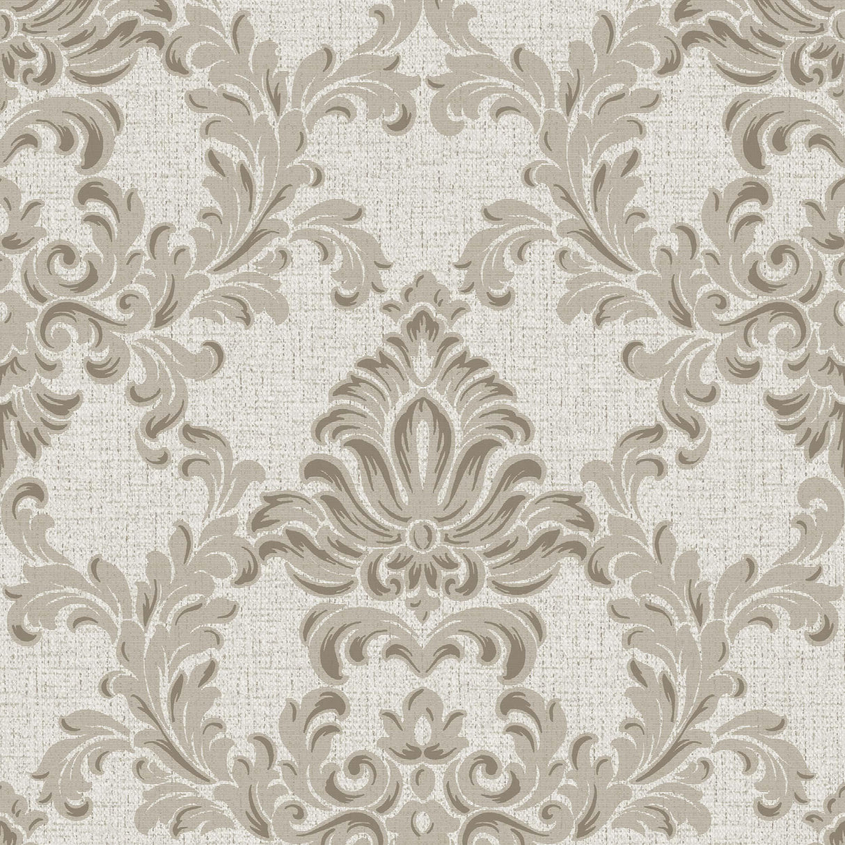 Veer Decor Venezia Damask Grey Wallpaper